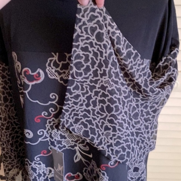 JM Collection NWT 3/4 Sleeve Top - Picture 9 of 11